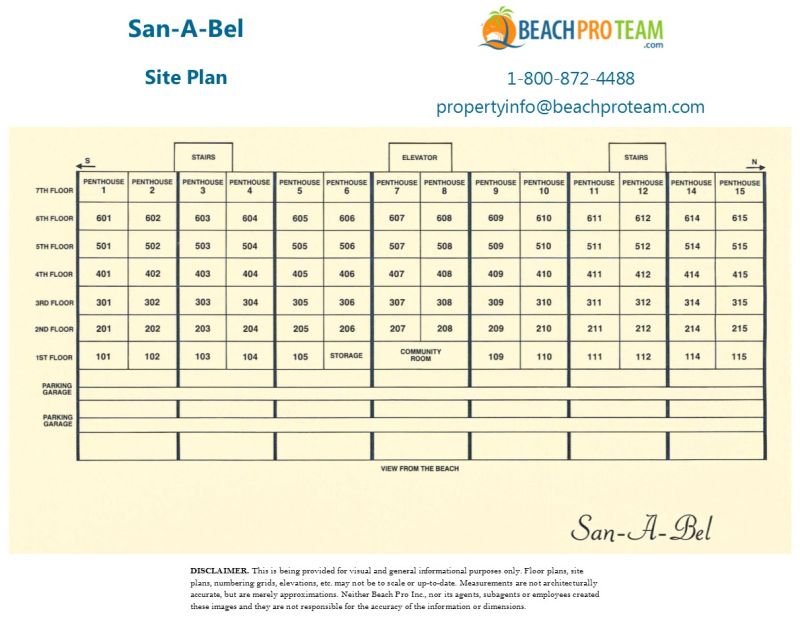 San-A-Bel Site Plan